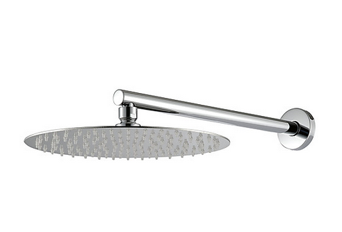 Shower arm with antimescale showerhead (INOX) Diam. 250mm 