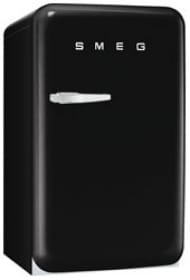 Single Door Refrigerator, Black, 50's Retro Style