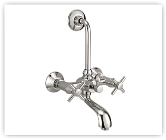 Wall Mixer with Overhead Pipe