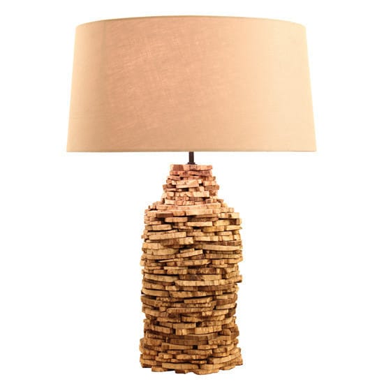 Chamonix Big Wooden Table Lamp