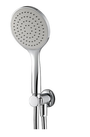 Antilimescale handshower set Diam.130mm ECO AIR with water outlet and support