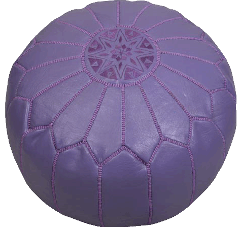 Moroccan Poufs - Violet