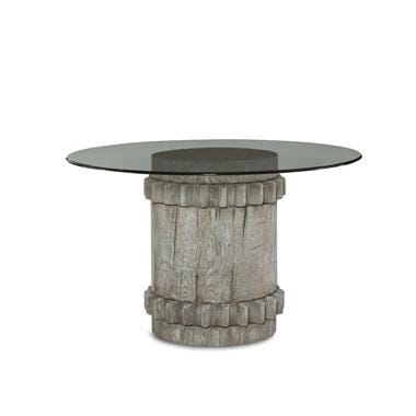 Cog Dining Table With Tempered Glass Top