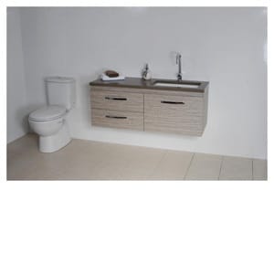 Dakota  Vanity 1200mm 30mm Freestyle Top Ceramic Undercounter Basin Wall Hung