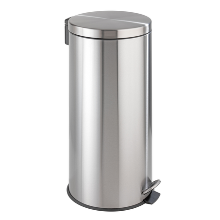 Pedal Bin Easy Close, 30 l, Rustproof Stainless Steel 