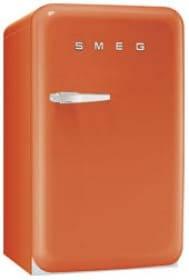 Single Door Refrigerator, Orange, 50's Retro Style FAB10RO