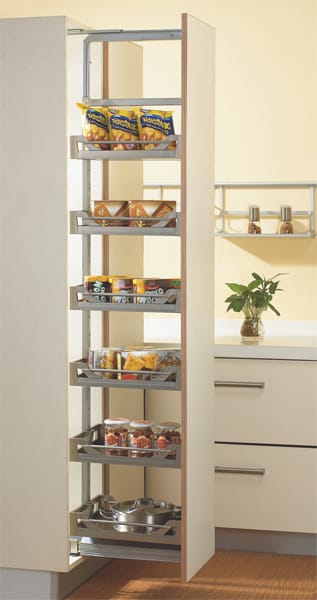 Satin Silent Tall Unit with 6 Baskets