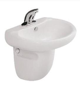 VZ091A - Wash Basin with Half Pedestal