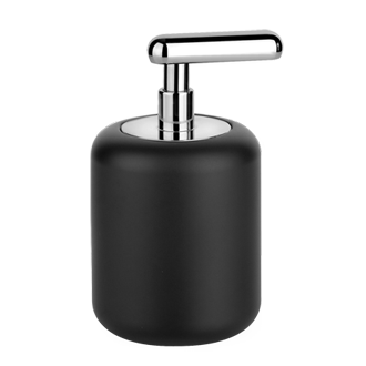 Standing Soap Dispenser With Black Gres Glass