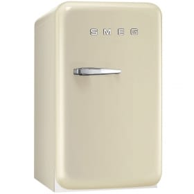 Single Door Refrigerator, Cream, 50's Retro Style, Energy Rating D