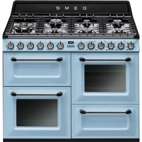 TR4110AZ Cooker, 110x60 Cm, Victoria, Pastel Blue, Gas Hobs, Energy Rating A