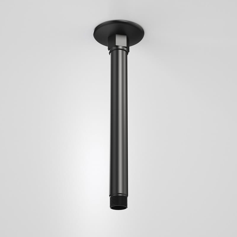 Liano Nexus Ceiling Shower Arm and Flange 210mm Black