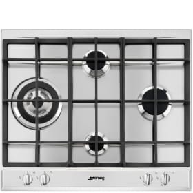 60cm, Gas Hob, Selezione, Stainless Steel, Silver Finishing