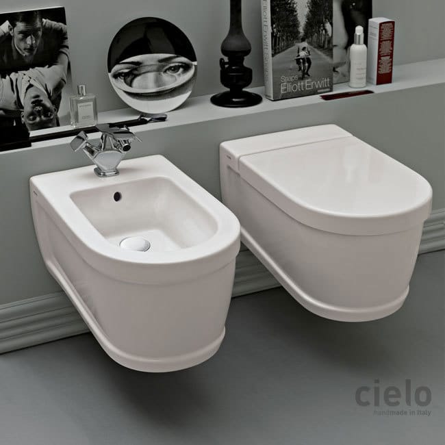 Tondo Wall Hung Wc and Bidet White