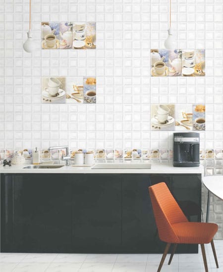  Glass Square Kitchen Wall Tiles