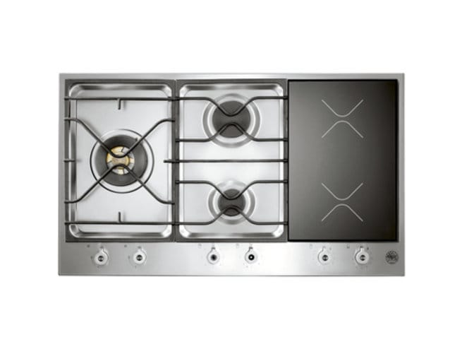 90cm 3 Segment 3 Burner Gas/Induction Hob