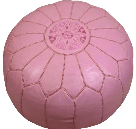 Moroccan Poufs - Pink