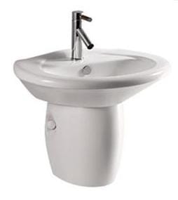 VZ060A - Wash Basin with Half Pedestal