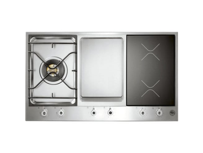 90 3-Segment Gas/Griddle/Induction Hob