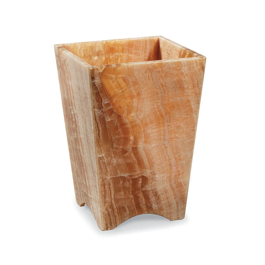 Onyx Flared Wastebasket