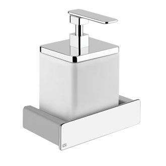 Wall-Mounted Soap Dispenser Holder White