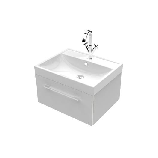 Wall Mounted Vanity Unit with 1 Pull-out Drawer