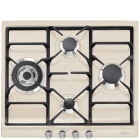 60cm, Cortina, Old Silver Finishing Cream, Gas Hob