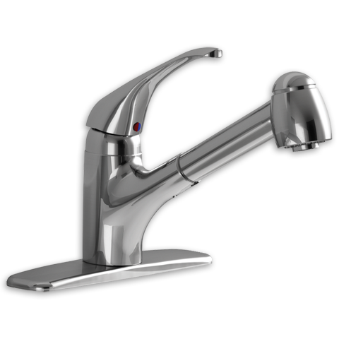 Easy Touch 1-Handle Pull-Out Kitchen Faucet- Polished Chrome