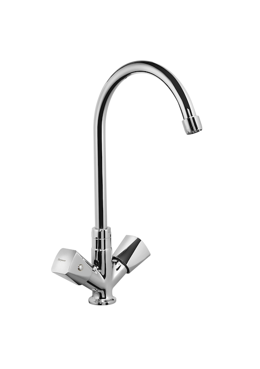 DICE Deck mounted sink mixer with two knob