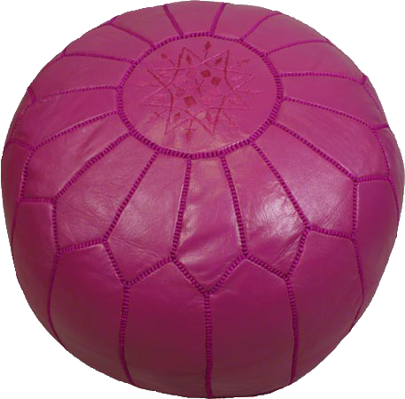 Moroccan Poufs - Fuschia