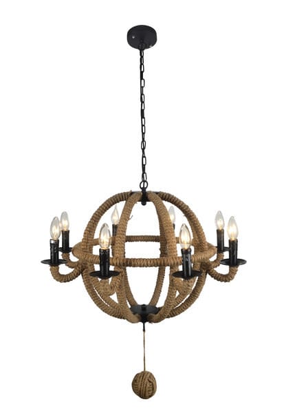 Raven Rope 8 Light Chandelier