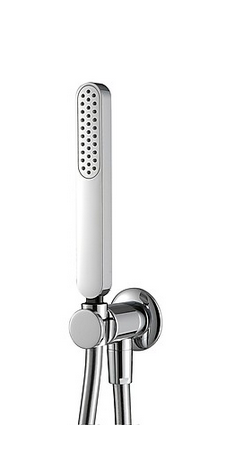 Antilimescale handshower set with water outlet and support