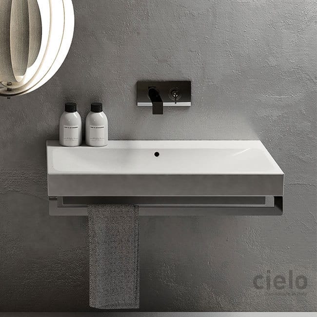 Square Washbasin 100 Stone Finish