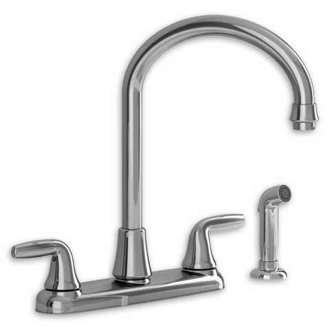 Jocelyn 2-Handle High-Arc Kitchen Faucet with Separate Side Spray