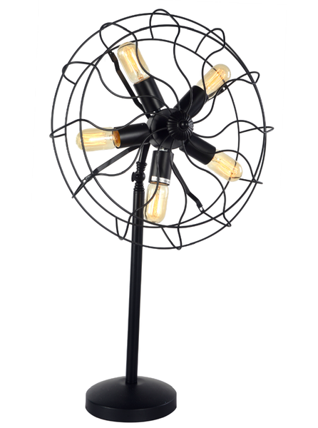 Vintage Fan Table Lamp