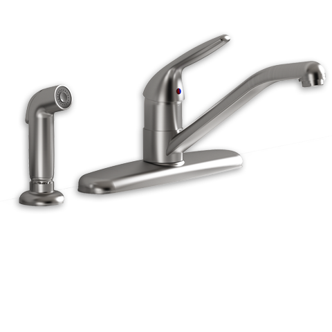 Jocelyn 1-Handle Kitchen Faucet with Separate Side Spray- Polished Chrome